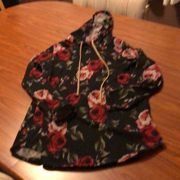 Sz M Floral Hoodie - Picture 1 of 1